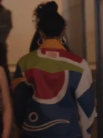 Whitney Peak TV Series Gossip Girl Reboot: Season 2 Episode 08 Zoya Lott Color Block Leather Jacket