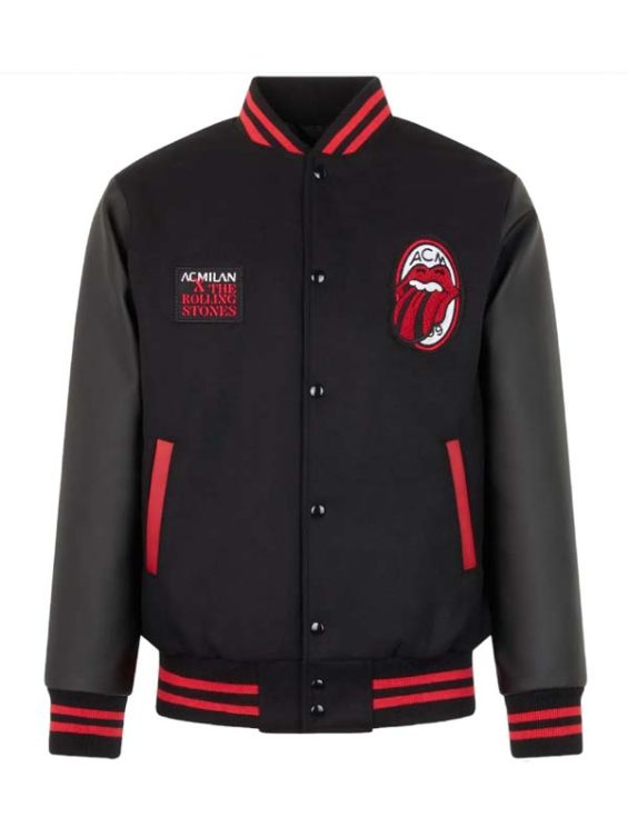 AC Milan X Rolling Stones Varsity Jacket