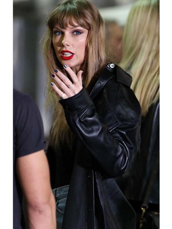 Taylor Swift Chiefs Game Leather Jacket