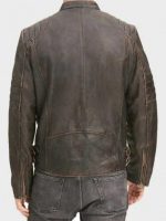 Men’s Distressed Cafe Racer – Brown Jacket