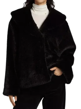 34th Taylor Swift Black Fur Jacket