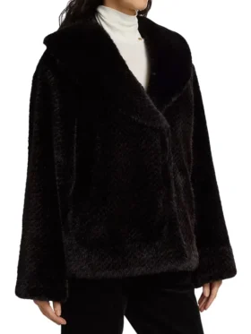 34th Taylor Swift Black Fur Jacket