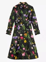Elsbeth Carrie Preston Floral Trench Coat