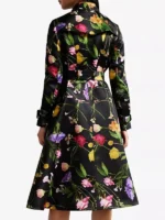 Elsbeth Carrie Preston Floral Trench Coat