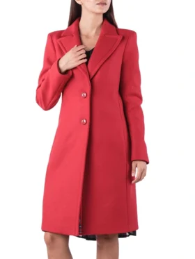 Elsbeth Tascioni Elsbeth Red Wool Coat