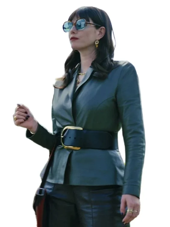 The Gentlemen Kaya Scodelario Leather Blazer
