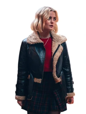 Doctor Who 15th Ruby Sunday Shearling Leather Jacket