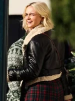 Doctor Who 15th Ruby Sunday Shearling Leather Jacket