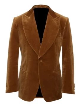 Super Bowl Post Malone Brown Blazer