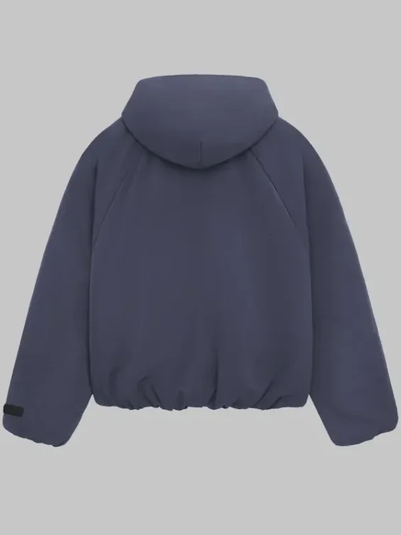 Fear-of-God-Essentials-Bomber-Jacket-Marine-Military-Nylon-Hooded-Jacket-Back-Side