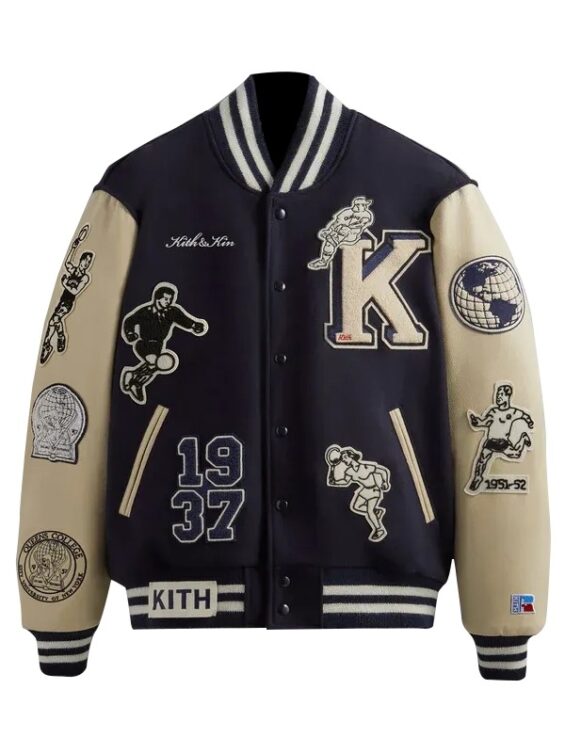 Athletic Golden Bear Jacket Kith Varsity Jacket Front Side