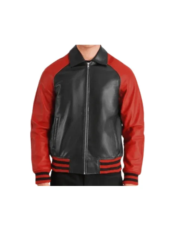 Crimson-black-and-red-varsity-jacket