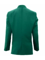 Back view of the Golf Club Masters Green Jacket for men in deep green color