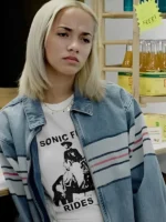High Potential S01 Amirah J Denim Bomber Jacket