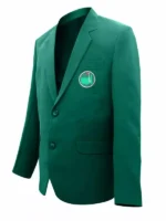 Left side view of the Tournament Golf Club Masters Jacket Green for men
