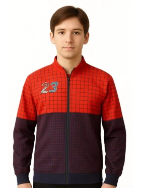 French Open Novak Djokovic 23 Jacket – Front View on Young Male Model