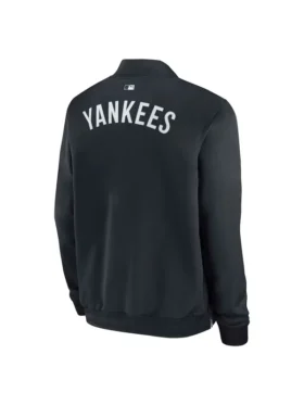 Men's New York Navy Full-Zip Bomber Jacket