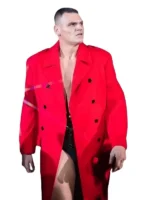 WWE Smackdown Gunther Red Double Breasted Long Coat Entrance Gear