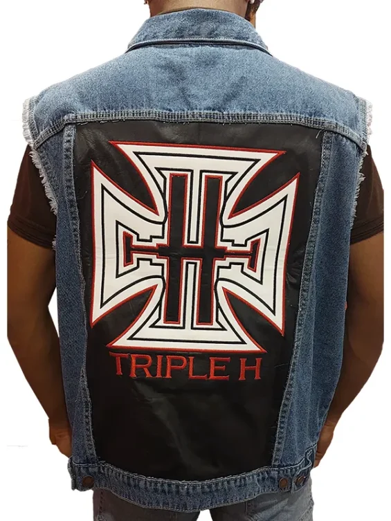 wwe-triple-h-denim-leather-jacket