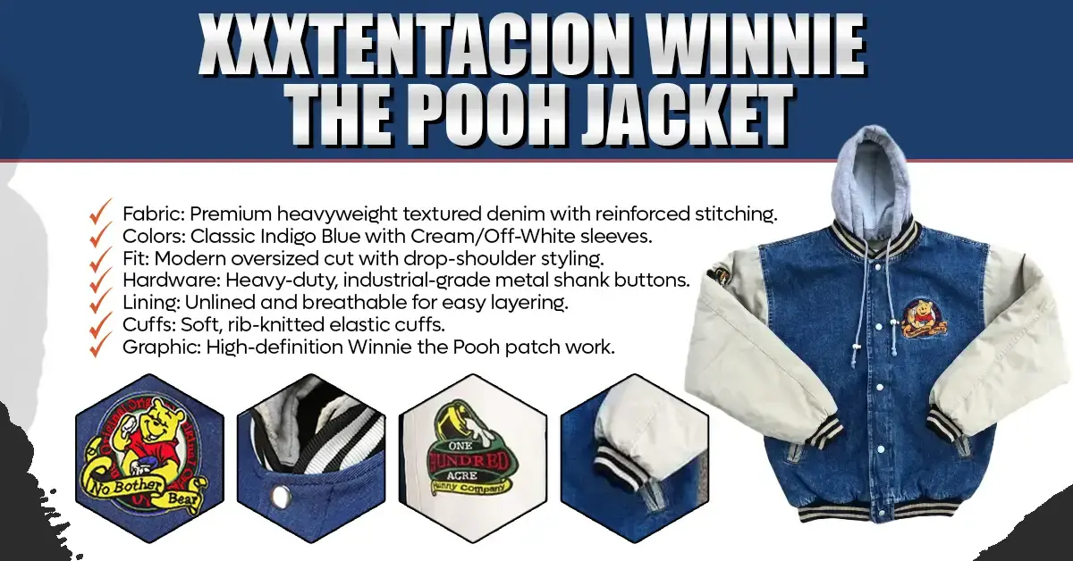 Xxxtentacion Winnie The Pooh Jacket | Streetwear Icon | TV Jackets