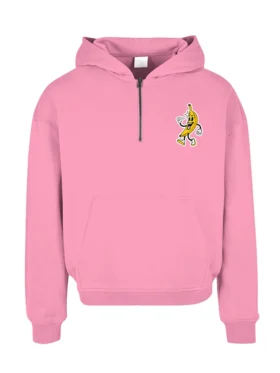 banana-cartoon-custom-hoodie-pink-funky-street-style-pullover