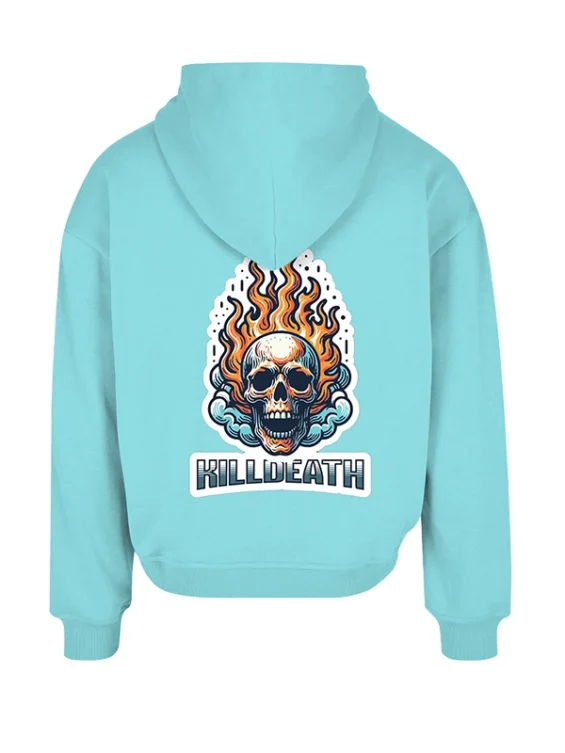 killdeath-skull-custom-hoodie-blue-fire-graphic-street-pullover