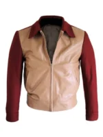 Marty Mcfly BTTF 1955 Jacket with classic collar and front pockets.