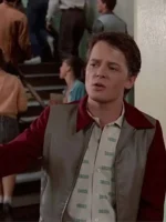 Vintage style Marty Mcfly BTTF 1955 Jacket inspired by mid-century fashion.