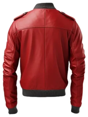 mens-stylish-red-bomber-leather-jacket