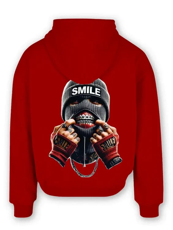 smile-street-style-custom-hoodie-bold-graphic-red-pullover