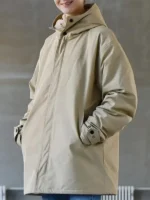 Interior view showing the faux shearling lining of the Village Ethan Winters jacket.