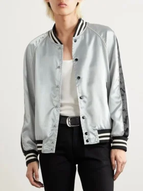 Lady Gaga Silver Metallic Jacket