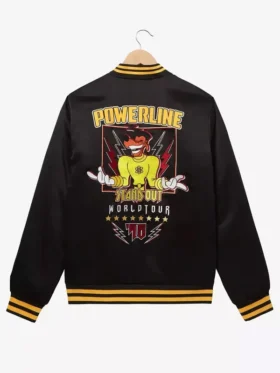 Powerline Black Bomber Jacket