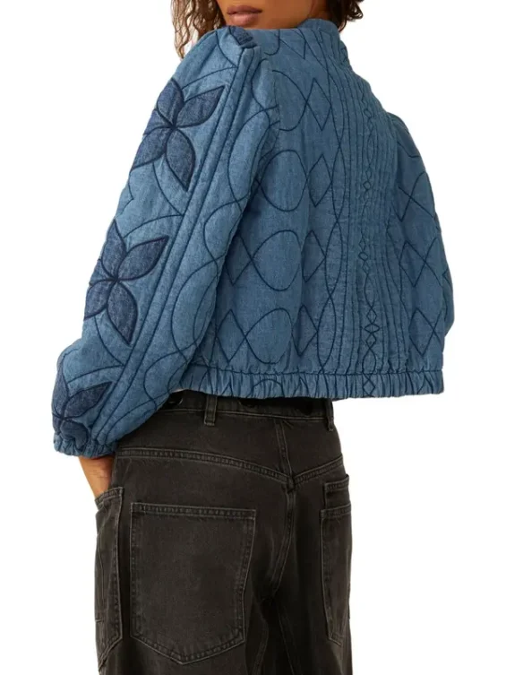 Sweet Magnolias JoAnna Garcia Swisher Quilted Blue Jacket