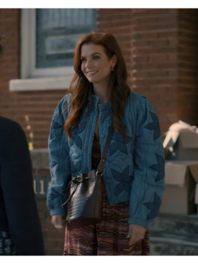 Sweet Magnolias SO4 JoAnna Garcia Swisher Quilted Blue Jacket