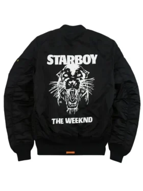 The Weeknd Starboy Panther XO Bomber Jacket