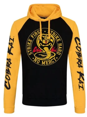 cobra-kai-no-mercy-yellow-hoodie
