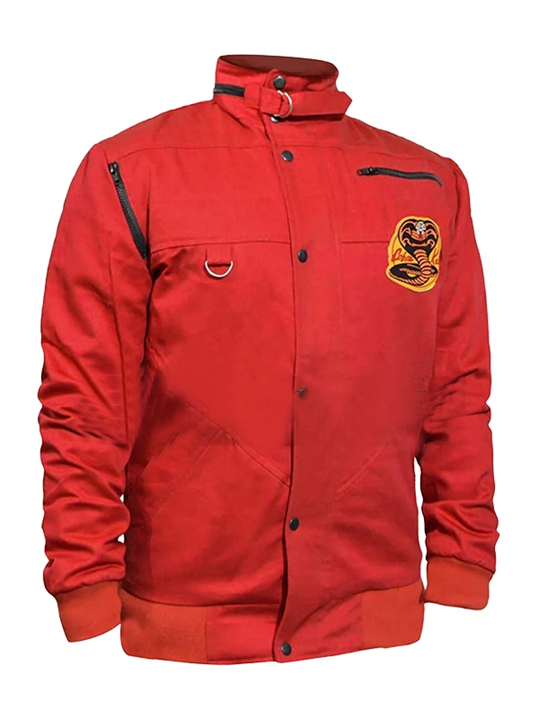 cobra-kai-the-karate-kid-johnny-lawrence-red-cotton-jacket