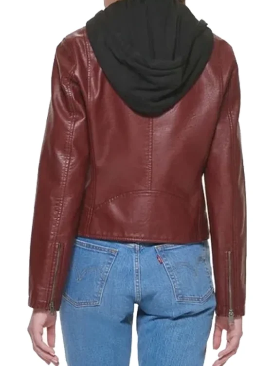 ladies-faux-leather-moto-hooded-jacket