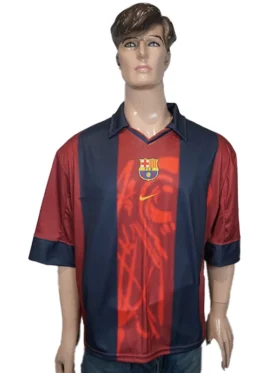 CJ x Nike x FC Barcelona Retro 2000 01 Home Skeleton Jersey