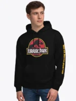 Jurassic Park Logo Unisex Black Hoodie