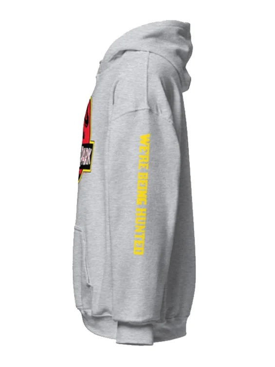 Jurassic Park Logo mens Grey Hoodie