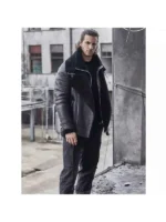 Mens B3 Aviator Sheepskin Black Bomber Jacket