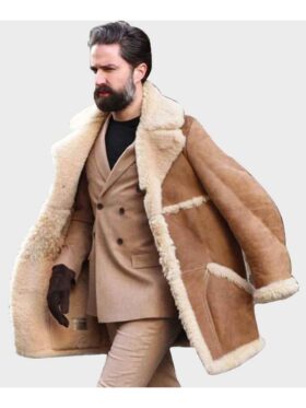 Mens-Shearling-Tan-Brown-Classic-Leather-Jacket