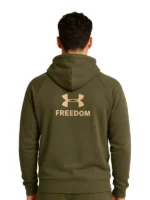 Mens UA Freedom Flag Hoodie - Olive Green