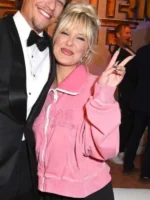 Millie-Bobby-Brown-Afterparty-The-Electric-State-2025-Pink-Bomber-Jacket