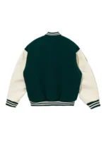 New Era X MLB Unisex White Green Baseball Jacket