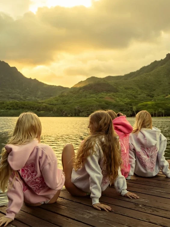 Pink-Palm-Puff-Hawaii-Hibiscus-Oversized-Hoodie