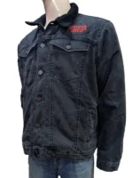 Stranger Things Unisex Sherpa Black Denim Jacket