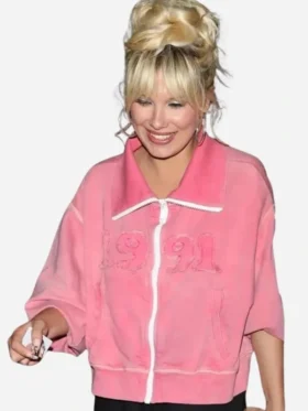 Millie Bobby Brown The Electric State Pink Jacket
